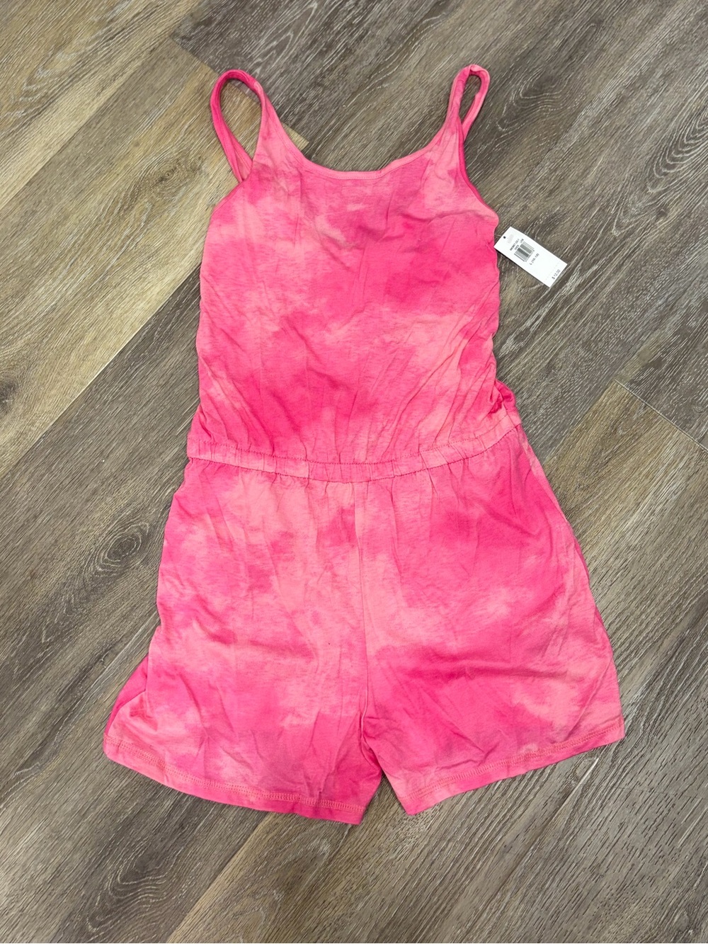 Old Navy Pink Tie-Dye Tank Romper